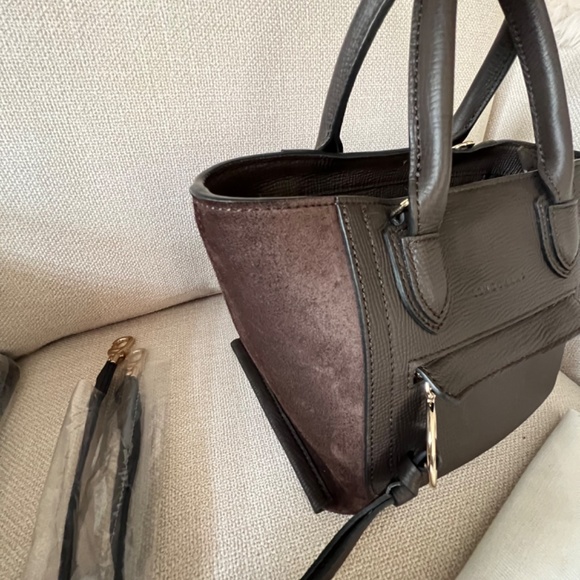 LONGCHAMP MAILBOX CHOCOLATE LEATHER & SUEDE - Picture 10 of 13